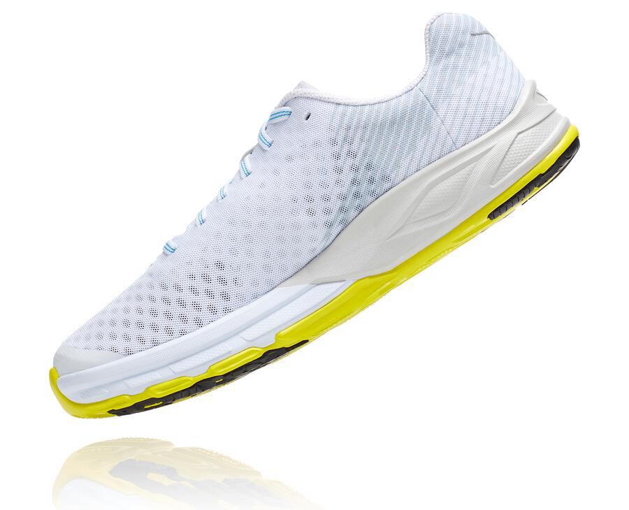 Hoka One One Running Shoes Mens White - EVO Carbon Rocket - 24136YNOF